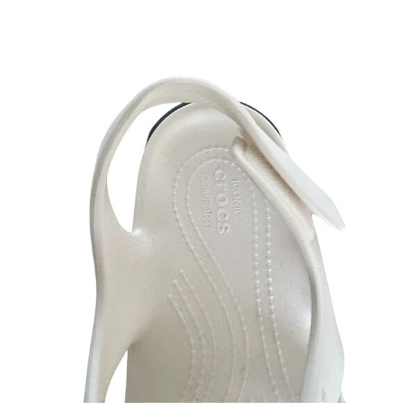 NWOB Croc Stomp Platform Fisherman Sandals Chalk White/Black Men8 Women 10 - Picture 6 of 16